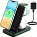 Wireless Charging Station 3 in 1 Fast Wireless Charger Stand Qi-Certified Foldable Charging Stand Dock