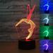 YSITIAN 3D Gymnastic Ballet Night Light Table Fairy Lamp Decor Table Desk Optical Illusion Lamps 7 Color Changing Lights LED Table Lamp Xmas Home Love Birthda YT03-276