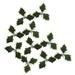 Ruanlalo Simulation Leaf 10Pcs Simulation Leaf with Fruits Anti-fade No Watering Realistic DIY Artificial Holly Berries Christmas Leaves for Party