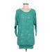 LC Lauren Conrad Sweatshirt: Teal Tops - Women's Size Medium