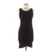 Treasure & Bond Casual Dress - Bodycon Scoop Neck Sleeveless: Black Solid Dresses - Women's Size Medium