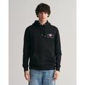 Hoodie GANT "REG MEDIUM ARCHIVE SHIELD HOODIE" Gr. 5XL, schwarz (black) Herren Sweatshirts