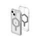 URBAN ARMOR GEAR UAG Case Compatible with iPhone 15 Plus Case 6.7" Plyo Ice/Silver Built-in Magnet Compatible with MagSafe Charging Rugged Anti-Yellowing Transparent Clear Protective Cover