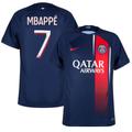 Nike PSG Home Mbappé 7 Shirt 2023-2024 (Official Ligue 1 Printing) - XL