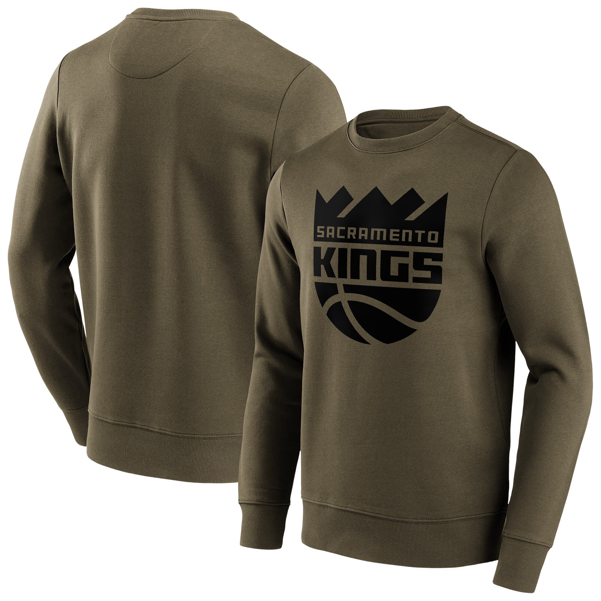 Sacramento Kings Fanatics Branded Fashion Preferred Logo Rundhals-Sweatshirt - Herren Image