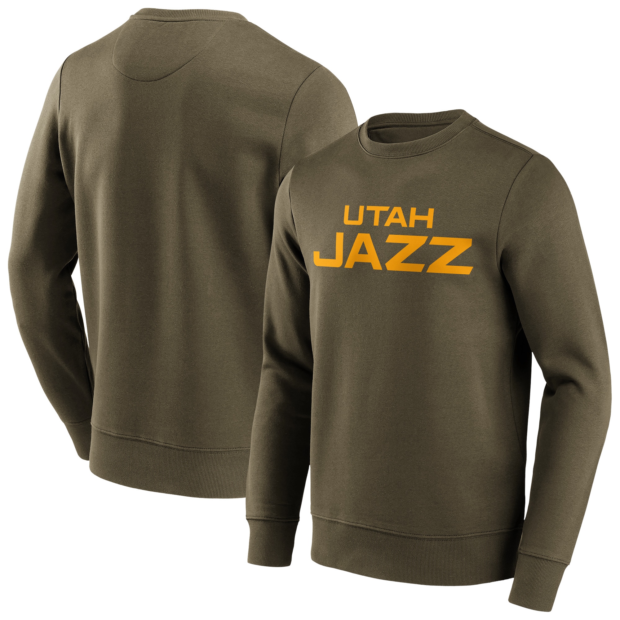 Utah Jazz Fanatics Branded Fashion Color Wordmark Crew Sweatshirt - Herren Image