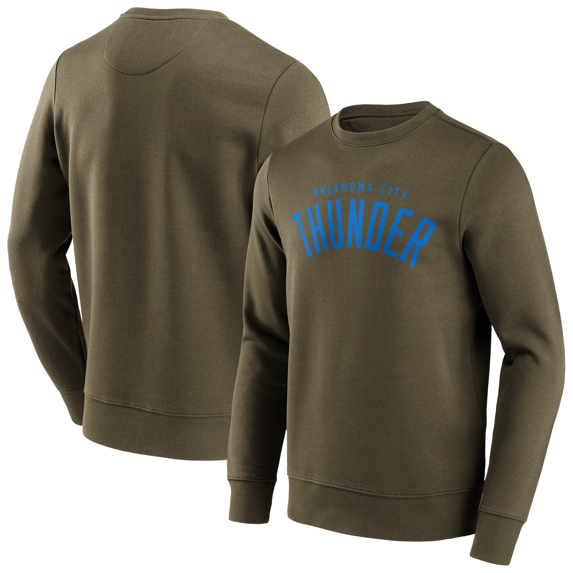 Oklahoma City Thunder Fanatics Branded Fashion Color Wordmark Crew Sweatshirt - Herren Image