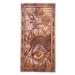 Lotus Tangle,'Handmade Suar Wood Buddha Relief Panel'