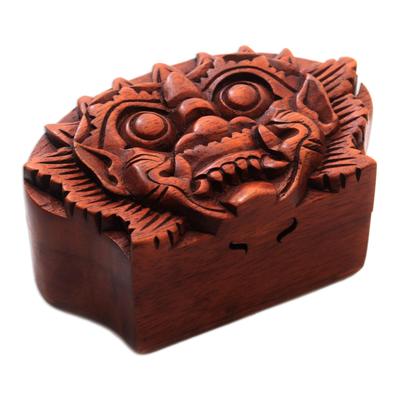 Bhoma Protector,'Bhoma Suar Wood Puzzle Box from Bali'