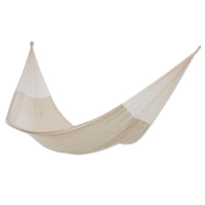 'Natural Comfort' (double) - Handcrafted Cotton Solid Rope Hammock