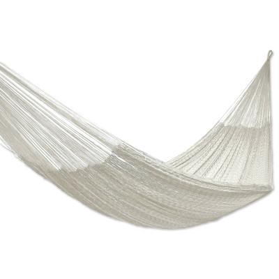 'Natural Comfort' (double) - Handcrafted Cotton Solid Rope Hammock