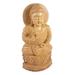 Serene Lord Buddha,'Artisan Crafted Buddhism Wood Sculpture'