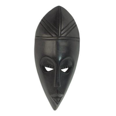 Ghanaian wood mask, 'Prudence'