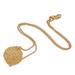 Round Nest,'18k Gold Plated Sterling Silver Pendant Necklace'