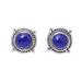 Morning Crowns,'Lapis Lazuli Stud Earrings from India'
