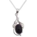 Amethyst pendant necklace, 'Indian Sugarplum'