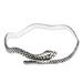 'King Cobra' - Hand Made Sterling Silver Snake Bangle Bracelet