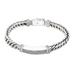 Silver Gentleman,'Men's Sterling Silver Cuban Link Chain Bracelet'