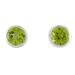 Peridot stud earrings, 'Spark of Life'