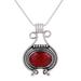 'Desire' - Women's Jewelry Sterling Silver and Carnelian Necklace