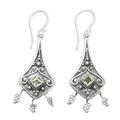 Peridot dangle earrings, 'Lantern'