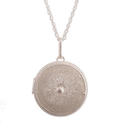 'Precious Secret' - Artisan Crafted Peruvian Sterling Silver Locket Neckla