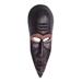 Ghanaian wood mask, 'Akwapim Protector' - African Wood Mask