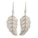 Regal Leaves,'Handcrafted Filigree Earrings in Sterling Silver'