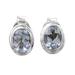 'Sky Duet' - Blue Topaz Earrings Sterling Silver Studs