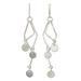 Sterling silver dangle earrings, 'Wind Chime'