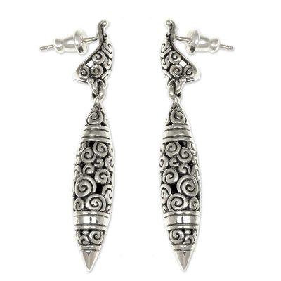 'Regency' - Modern Sterling Silver Dangle Earrings