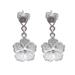 Sterling silver dangle earrings, 'Filigree Flowers'