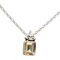 Indian Grace in Yellow,'Hand Made Faceted Citrine Pendant Necklace from India'