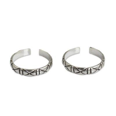 'X-treme Beauty' (pair) - Unique Modern Sterling S...