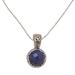 Palatial Promise,'Balinese Sapphire and Sterling Silver Pendant Necklace'