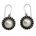 'Purity' - Sterling Silver and Pearl Earrings Women's Jewelry