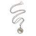 Message of Love,'Balinese Silver Heart Motif Amulet Harmony Ball Necklace'