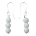 Sheer Delight,'Hand Crafted Amazonite and Sterling Silver Dangle Earrings'