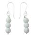 Sheer Delight,'Hand Crafted Amazonite and Sterling Silver Dangle Earrings'