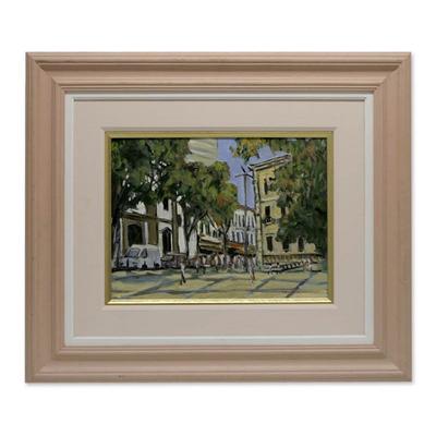 'Largo de Sao Francisco, Rio de Janeiro' - Realist Painting