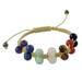 Gemstone chakra bracelet, 'Inner Balance'