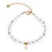 'Handcrafted Gold-Plated Star Charm Bracelet from Thailand'