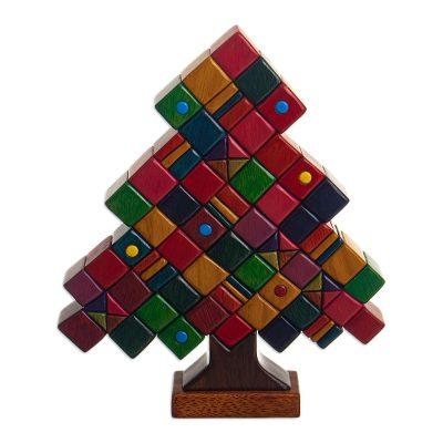 Gift Tree,'Multicolored Christmas Tree Sculpture'