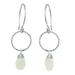 Mystic Whisper,'Sterling Silver and Chalcedony Dangle Earrings'