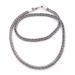 Foxtail Rope,'Sterling Silver Foxtail Chain Necklace from Bali'