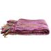 Throw, 'Joyous Amethyst' - Striped Throw Blanket