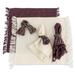 Traditional Delight,'Set of 4 Handloomed Cotton Napkins and Rings from Guatemala'