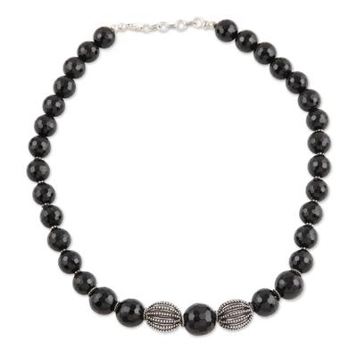 Grace,'Onyx strand necklace'