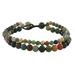 Double Beauty,'Adjustable Agate Beaded Bracelet from Thailand'