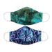 On the Island,'2 Extra Wide Double Layer Rayon Batik Face Masks'